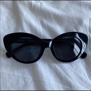 Roberi & Fraud Black Agnes Cat Eye Sunglasses